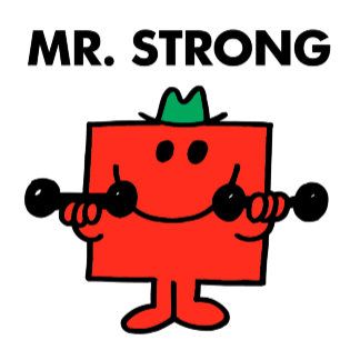 Mr. Men Little Miss - Mr Strong Classic 2 Mr Men Books, Mr Strong, Mister And Misses, Mr Men Little Miss, Monsieur Madame, Neon Bag, Men Stuff, Frederick Douglass, Mr Men