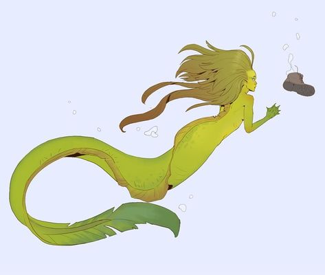 Green moray eel #mermaid for #mermay #mermay2018 . . . . . . . . #mermaids #mermaidhair #mermazing #amandakiefer #conceptart #conceptartist… Mermaid Pose, Moray Eel, Mermaid Under The Sea, Mermaid Life, Fantasy Races, Mermaid Art, Woodland Creatures, Drawing People, Pretty Art