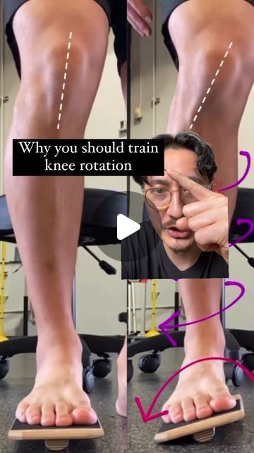 Dr. James Chung | Sports Performance Physical Therapist on Instagram: "Don’t make your ankle work harder than it needs to.  When I often encounter an ankle injury, stability is one of the most challenging qualities to recover.  One way you can provide an extra buffer for stress during your rehab is to work on your knee rotation.  You can see that my foot follows my Tibia as I isolate Tibial External and Internal Rotation.  I’m not cueing myself to do anything whatsoever at the foot. It’s just coming along for the ride.  Now think about all the single-leg work you do to improve your stability…  Where do you think the motion comes from if it’s not happening at the knee?  Having good independence between the ankle and knee makes it easier to coordinate them together when you begin to challeng How To Strengthen Ankles, Leg Strengthening Exercises For Seniors, Active Stretches, Ankle Rehab Exercises, Strengthen Ankles, Stretches For Knees, Ankle Strengthening Exercises, Functional Training Workouts, Knee Bones