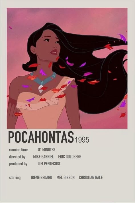 Pocahontas Pocahontas Movie Poster, Pink Movie Poster, Pocahontas Poster, Pocahontas Movie, Old Disney Movies, Disney Movie Posters, New Disney Movies, Movie Card, Girly Movies