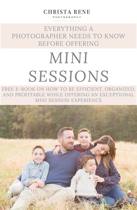 Free Mini Session Guide for Photographers | Christa Rene EducationChrista Rene Photography Family Photography Props, Christmas Family Photography, Photography Ads, Mini Session Themes, Sunflower Mini Session, Spring Pics, Large Family Photography, Studio Mini Sessions, Halloween Mini Session