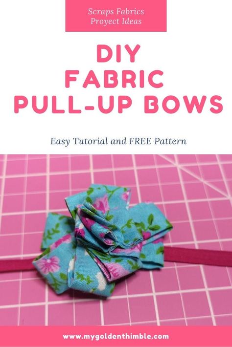 Make Your Own Fabric, Pull Bows, Bow Tutorial, Bow Pattern, Sewing Rooms, Fabric Bows, The Thing Is, Diy Bow, Easy Tutorial