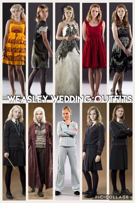 Bill and Fleur Harry Potter Ball Dress, Harry Potter Vestidos, Bill And Fleur Wedding, Harry Potter Style Outfits, Fleur And Bill, Harry Potter Ball, Harry Potter Yule Ball Dresses, Fleur Harry Potter, Bill And Fleur