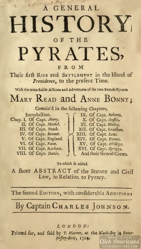 The pirate code: Rules for Black Bart’s ship from "A General History of the Pyrates" printed 1724. [The site, ClickAmericana, is worth a visit.] Pirate Code, Mary Read, Pirate Aesthetic, Edward Teach, Civil Law, Pirate History, Anne Bonny, Stede Bonnet, Calico Jack