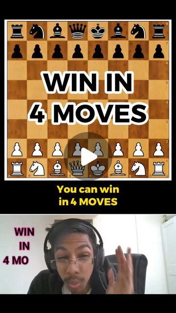 Goofy Chess Traps on Instagram: "CHESS CHEATCODE to win in 4 moves #chess" Chess Winning Moves, How To Win Chess In 4 Moves, How To Win In Chess, Chess Tricks To Win, How To Play Chess For Beginners, Chess Game Aesthetic, Chess Moves To Win, How To Win Chess, Chess Opening Moves