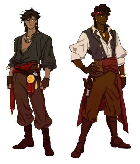 Pirate Outfit, Roleplay Characters, Cartoon Outfits, Character Design References, Art Challenge, Dnd Characters, Handsome Anime Guys, Character Outfits, Comic Character