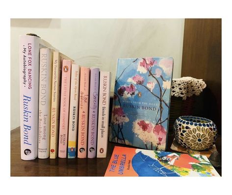 Happy Birthday Mr Ruskin Bond 💕 Books Of Ruskin Bond, Ruskin Bond Books Aesthetic, Ruskin Bond Aesthetic, Ruskin Bond Books, Fox Dance, Ruskin Bond, Fantasy Books To Read, Book Names, Book Fandoms