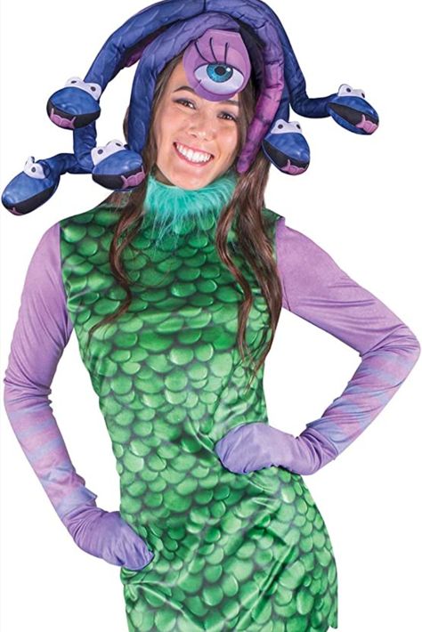 Click to shop Halloween Party Snacks, Family Halloween Costumes, Family Halloween, Monsters Inc, Costumes For Women, Headpiece, Halloween Party, Halloween Costumes, Halloween