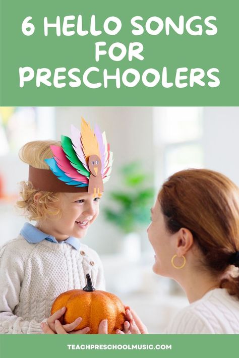 Here are 6 of my favorite hello songs that I love to use with preschoolers. Click the links to find the sheet music and lyrics. #preschoolsongs #preschoolsongsforcircletime #preschoolsongswithmovement #preschoolsongsaboutfall #preschoolsongs #preschoolsongsprintable #preschoolsongsaboutfamily #preschoolsongsaboutfriends #preschoolsongsaboutapples #thanksgivingsongs #preschoolhellosongs #hellosongs #hellosongspreschool #hellosongsforpreschool #hellosongsforkindergarten Hello Songs Preschool, Hello Song For Kids, Start A Preschool, Movement Songs For Preschool, Songs For Preschoolers, Songs For Preschool, September Preschool, Hello Song, Montessori Activities Preschool