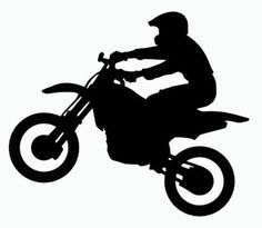 dirt bike silhouette Motocross Silhouette, Free Dirt Bikes, Bolo Motocross, Bike Clipart, Dirt Bike Party, Bike Silhouette, Dirt Bike Birthday, Bike Sticker, Silhouette Cameo 4