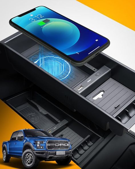 Amazon.com: CarQiWireless Wireless Charger for F150 2009-2023 2024, Center Console Organizer Box for Ford F150 Accessories F-150 2009 2010 2011 2012 2013 2014 2015 2016 2017 2018 2019 2020 2021 2022 2023 2024 : Cell Phones & Accessories Mustang Truck, Ford F150 Accessories, Ford F150 King Ranch, F150 Accessories, Ford F150 Lariat, Ford F150 Xlt, Ford F150 Raptor, Dodge Truck, Console Organization