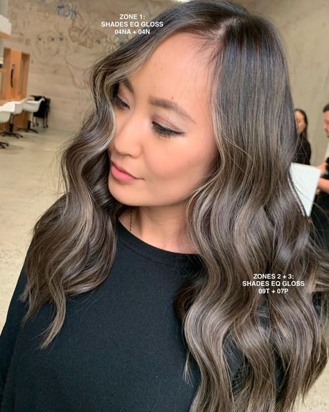 Bravo @charmayne_edwardsandco 🇦🇺 for creating this #smokeyhair color using Flash Lift Bonder Inside and Shades EQ Gloss 🖤 The… Redken Shades Eq Formulas Smokey, Brown Gloss Hair Color, Dark Mushroom Brown Hair Color Formula, Redken Mushroom Brown Formula, Mushroom Brown Shades Eq Formula, Mushroom Brown Formula, Shades Eq Mushroom Brown Formula, Mushroom Brown Hair Color Shades Eq, Mushroom Blonde Hair Color Formula