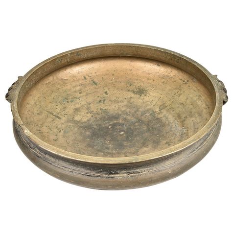 Antique Brass water uruli/ Brass cooking bowl , flower pot/ Brass urli with handle, antique brass vessel for floating candles and flowers https://www.etsy.com/listing/1105991447/antique-brass-water-uruli-brass-cooking?utm_source=crowdfire&utm_medium=api&utm_campaign=api #uruli #urulidecor #indiandecor #homedecor #brassuruli #urulidecorations #flowerbowl #uruliflowers #thestonepalace #urulihome #officetabledecor #stoneuruli #traditionalwelcome #stoneproducts #onlineshopping #vastuproducts #chenn Floating Candles And Flowers, Brass Urli, Candles And Flowers, Office Table Decor, Cooking Bowl, Painted Coffee Tables, Hand Painted Decor, Flower Bowl, Bone Inlay