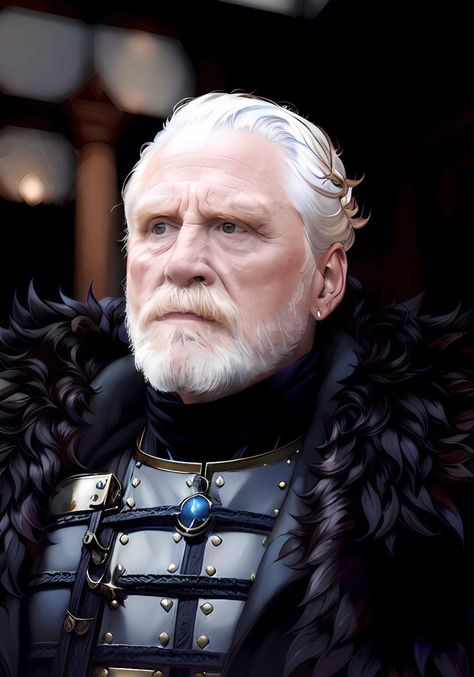 Jeor Mormont, Gra O Tron, Male Characters, Fire Art, A Song Of Ice And Fire, Medieval Fantasy, Character Portraits, Home Brewing, I Am Game