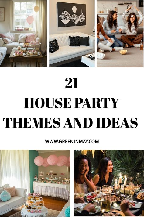 Planning a memorable gathering? Check out our list of 21 house party ideas perfect for any occasion! From small house party ideas that make the most of cozy spaces to creative house party themes that will impress your guests, we've got you covered. Discover delicious house party foods that are easy to prepare and sure to delight everyone. Small Gathering Ideas, Private Party Ideas, Small Birthday Gathering Ideas, House Welcoming Party Ideas, B Day Party Games, Party In Small Apartment, Chill Party Ideas, Cozy Theme Party, House Warming Themes