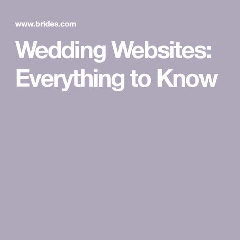 Wedding Websites: Everything to Know The Knot Wedding Website, Going To The Chapel, How To Set Up, Industrial Wedding, Wedding Website, The Perfect Wedding, Tips And Advice, The Knot, Perfect Wedding