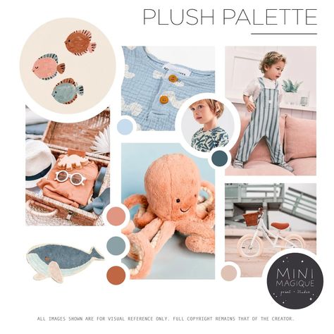 Trend Board, Children Crafts, Modern Palette, Illustration Studio, Shopify Website Design, Kids Mood, Board For Kids, Boho Party, Branding Mood Board