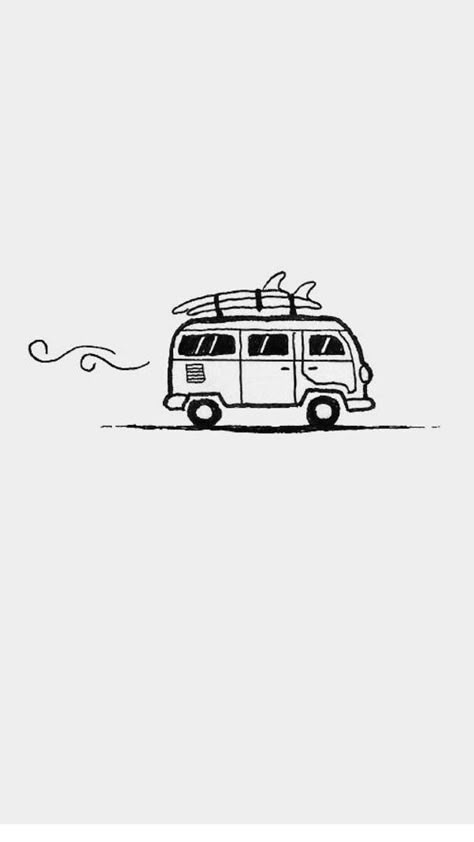 Caravan Doodle, Campervan Drawing, Caravan Tattoo, Campervan Illustration, Caravan Drawing, Van Tattoo, Van Drawing, Logo Voyage, Boston Shaker