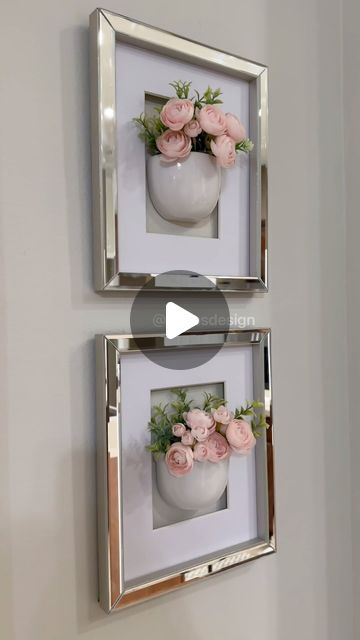 Rocio Ruiz on Instagram: "Try this awesome picture frame hack to decorate your house, you are going to love it" Wall Frames Diy, Picture Frame Projects, Diy Floral Decor, Picture Frame Crafts, Picture Frame Decor, Diy Wall Art Decor, Diy Picture Frames, Diy Crafts To Do, Frame Crafts