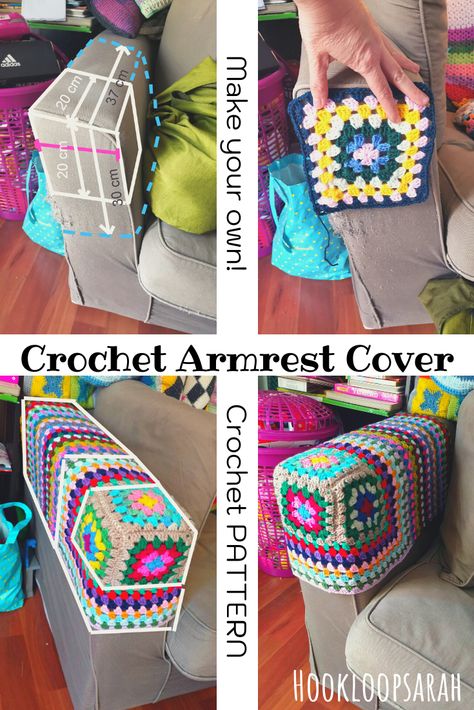 Create your own crochet Armrest Cover following my step-by-step tutorial, to protect your furniture from your pets' damage. #armrestcovers #sofacaps #crochetpatterns #catprotector #crochetarmrestdoilies Crochet Furniture, Beau Crochet, Crochet Cushion, Crochet Cushion Cover, Confection Au Crochet, Crochet Simple, Crochet Cushions, Crochet Square Patterns, Crochet Diy