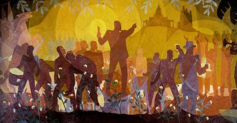 Aspects of Negro Life – From Slavery Through Reconstruction, 1934. Aaron Douglas | The Charnel-House Aaron Douglas, Mose Tolliver, Book Cover Series, Office Murals, Green Poster, Art In The Park, Artist Reference, Cubism Art, Work Project