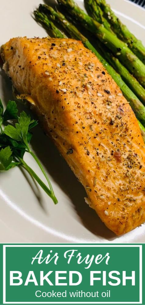 Cooking fish in air fryer is an easy dinner made in within half an hour. Discover how to cook a juicy fish filet without oil with aromatic herbs and spices. #airfryerfishrecipes #airfryer #airfryerrecipes #bakedfish #fishrecipes Fish In Air Fryer, Trout Fillet Recipes, Fillets Recipes, Corvina Fish Recipes, New Easy Recipes, Fish Filet, Meals With Chicken, Air Fryer Fish Recipes, Recipes With Ingredients