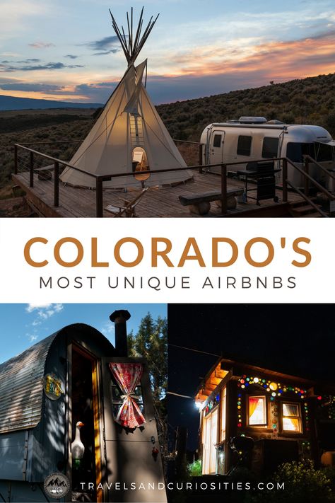 Check out our collection of Colorado's Most Unique Airbnbs and discover the coolest Airbnbs in Colorado. * best airbnbs in colorado | unique vacation rentals | cool airbnbs colorado | where to stay in colorado | carbondale airbnbs | fun airbnbs | where to stay near mesa verde national park | cordwood homes | mermaid cottage colorado | stump henge colorado | sheepherder's wagon | unique airbnbs Unique Airbnbs, Mermaid Cottage, Travel Photography Ideas, Unique Travel Destinations, Cordwood Homes, Unique Vacation Rentals, Colorado National Monument, Squarespace Blog, Unique Travel Gifts