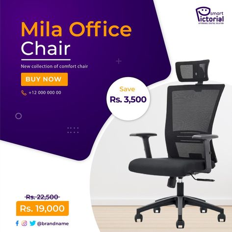 Office Chair Creative Ads, Post Ad, Ad Creative, New Price, Creative Ads, Ads Creative, Social Media Posts, Going To Work, Social Media Post