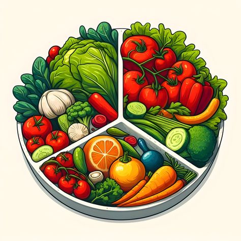 Plate Of Vegetables, Healthy Food Cartoon, Fruits And Vegetables Pictures, Vegetable Drawing, Stickers Food, Chibi Food, Vegetable Pictures, Daily Crafts, Food Sticker