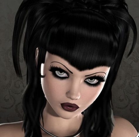 Mall Goth Makeup, Perky Goth, Virtual Girl, Emily The Strange, Goth Makeup, Arte Inspo, Pretty Makeup, Funky Art, Grunge Aesthetic