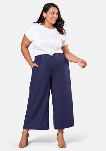 Plus Size Pants for Curvy Women | Curve Project Pants For Curvy Women, Linen Pants Style, Navy Linen Pants, Plus Size Navy, Ponte Leggings, Navy Linen, Pants Style, Plus Size Pants, Linen Pants