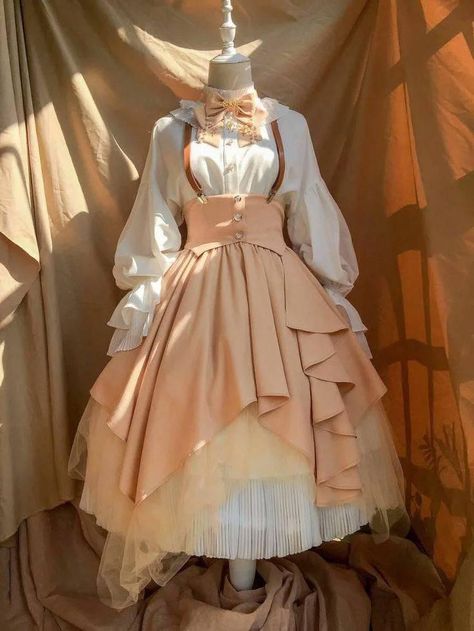 Gaun Abad Pertengahan, Old Fashion Dresses, Kawaii Fashion Outfits, Fairytale Dress, Vintage Gothic, Vestidos Vintage, Fantasy Dress, Cosplay Dress, Kawaii Clothes