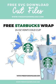 Starbucks Cup Svg File Free, Cold Cup Design Ideas Not Starbucks, Starbucks Cold Cup Svg Free, Free Glass Wrap Svg, Starbucks Cricut Ideas, Free Starbucks Svg For Cricut, Free Starbucks Wrap Svg, Cold Cup Svg Free, Tumbler Svg Designs Free