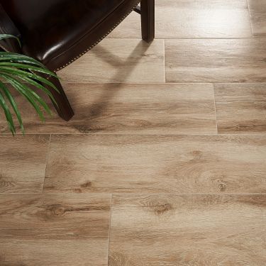 Mid Mod Bathroom, Tile Looks Like Wood, Mod Bathroom, Porcelain Wood Tile Floor, Floor Transitions, Wood Tile Floor, Saratoga Springs Utah, Wood Look Tile Floor, Porcelain Wood Tile