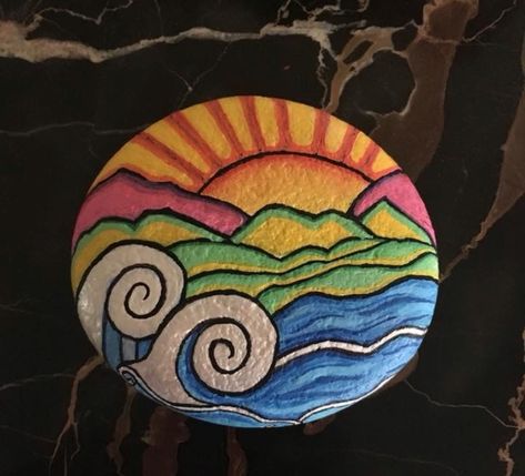 Rocks Painted, Stone Art Painting, Painted Rocks Craft, Summer Painting, Painted Rocks Diy, Rock Painting Ideas Easy, Rock Painting Patterns, Rock Painting Designs, Stone Crafts