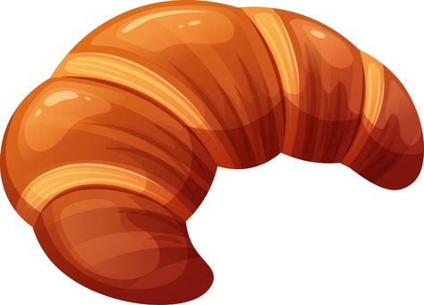 Juicy croissant, French pastries on transparent background. Vector illustration in cartoon style Pastry Illustration, French Crullers, French Pastries, Cartoon Style, Cartoon Styles, Vector Art, Transparent Background, Pastry, Vector Illustration