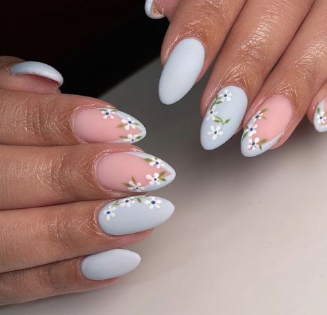 Easter Nails Design Spring, Easter Nail Ideas, Easter Nail, Easter Nail Designs, Nails Yellow, Spring Acrylic Nails, Floral Nail Designs, Cute Spring Nails, Summery Nails