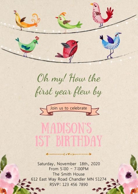 Birdie First Birthday, Bird 1st Birthday Party, Bird Themed First Birthday Party, Bird Day Party, Birds Party Theme, Birds Birthday Theme, Birds Theme Birthday Party, Bird Birthday Theme, Bird Party Theme