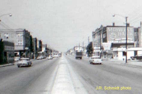 CHICAGO’S CHANGING SCENE | Chicago History Today | Page 61/  North Ave and Central Chicago History Photos, Scene Writing, Bus Line, Ghost Signs, Chicago History, History Photos, Schmidt, Written By, Illinois