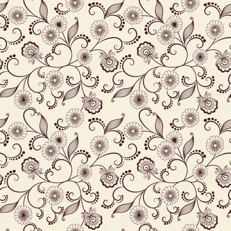 Vector flower seamless pattern background. elegant texture for backgrounds. classical luxury old fashioned floral ornament, seamless texture for wallpapers, textile, wrapping. Free Vector | Free Vector #Freepik #vector #freebackground #freepattern #freeflower #freevintage Background Designer, Paisley Doodle, Flower Seamless Pattern, Colorful Frames, Vector Flowers, Seamless Textures, Vector Illustration Design, Original Wallpaper, Pattern Background