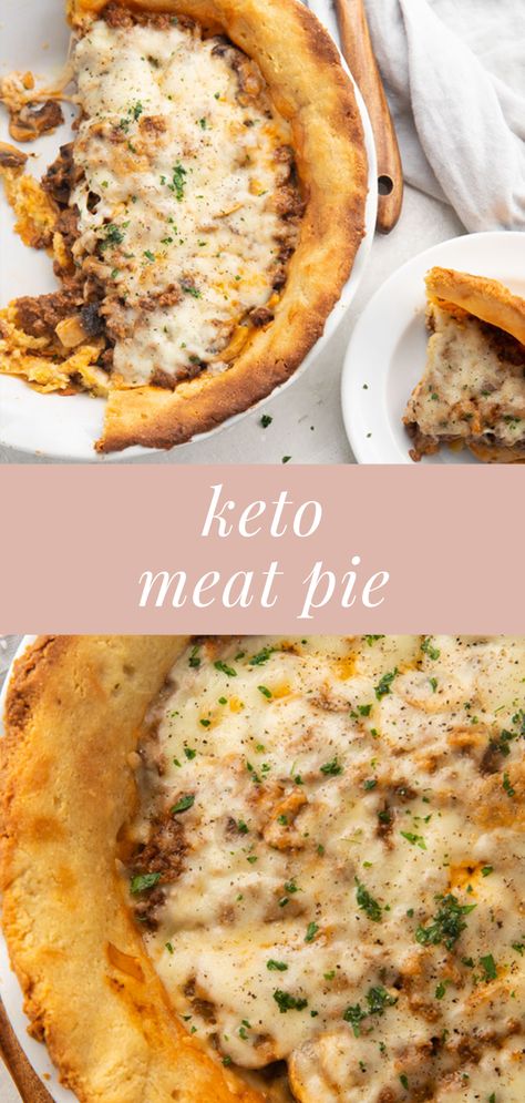 Keto Pie Crust, Ground Beef Ideas, Keto Pie, Beef Skillet, Easy Beef Recipes, Beef Ideas, Keto Meat, Beef Pot Pies, Low Carb Meats