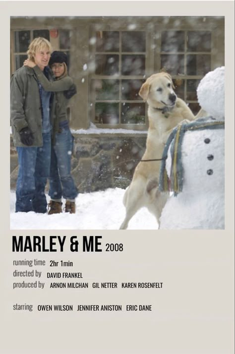 Marley & Me Movie, Marley And Me Movie Poster, Marley And Me Aesthetic, Marley And Me Movie, Minimalistic Polaroid Poster, Girls Night Movies, Polaroid Movie Poster, Ava Chen, A Dogs Purpose