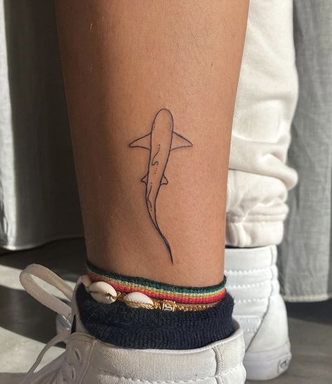 Matching Shark Tattoos, Lemon Shark Tattoo, Mako Shark Tattoo, Small Shark Tattoo, Hai Tattoo, Beachy Tattoos, Stingray Tattoo, Tattoo Appointment, Small Girly Tattoos