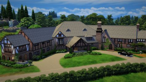 Salvatore Boarding House Salvatore Brothers House, Salvatore Mansion Floor Plan, Salvatore House Plan, Salvatore House, Salvatore Boarding House, House Sims 4, Vampire House, Minecraft Things, Clothes Cc