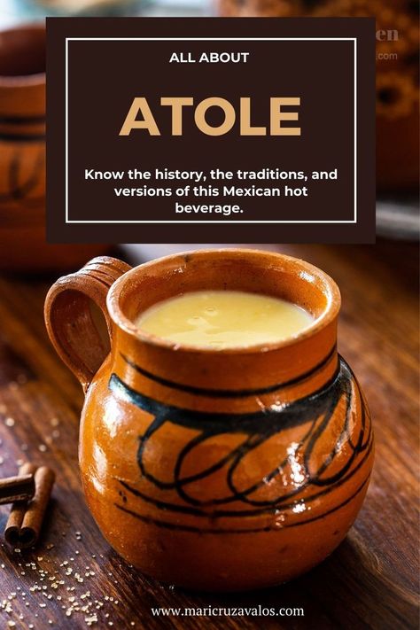 Mexican Atole Recipe, Mexican Sayings, Atole Recipe, Mexican Drink Recipes, Traditional Mexican Desserts, Mexican Food Dishes, Mexican Bread, Recipes To Make At Home, Mexican Coffee