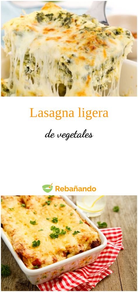 Cómo preparar lasaña de vegetales baja en calorías y súper fácil Vegetarian Recepies, How To Cook Pasta, Cilantro, Lasagna, Pasta Recipes, Vegan Recipes, Yummy Food, Pasta, Lasagne