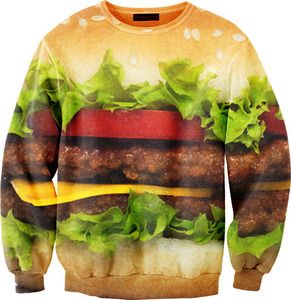 Cheeseburger Sweater | 11 Must Have Burger Accessories Ugly Sweater, Salmon Burgers, Food Styling, Cheeseburger, Graphic Sweatshirt, My Style, Sweatshirts, Funny, Clothes