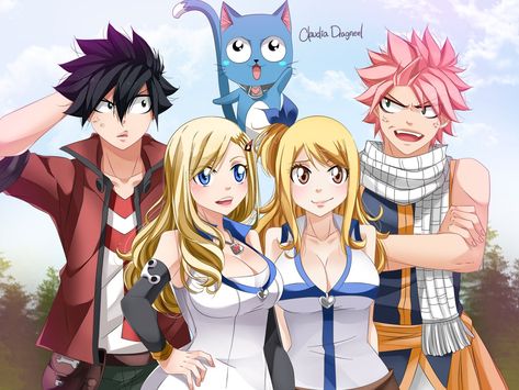 Eden's Zero x Fairy Tail by Claudia Dragneel Fairy Tail Genderbend, Fairy Tail Anime Lucy, Eden's Zero Rebecca, Natsu E Lucy, Eden Zero, Eden's Zero, Fairy Tail Family, Rave Master, Natsu Fairy Tail