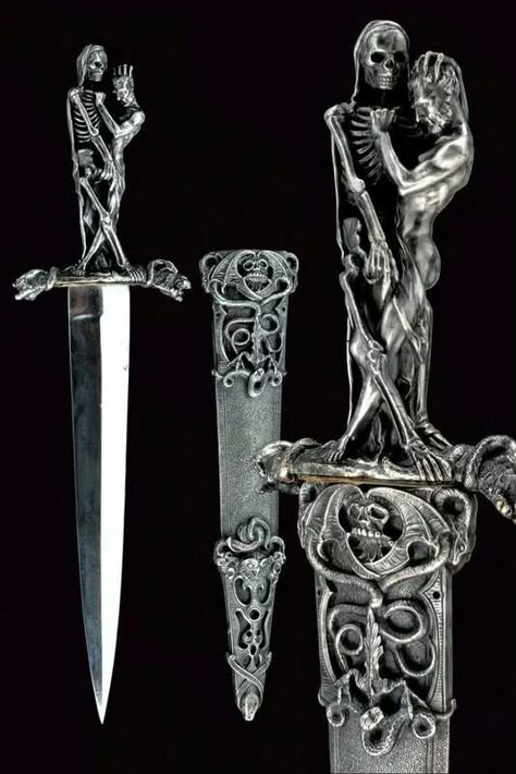 19th c. French dagger Dagger Aesthetic, Cool Knife, Grunge Pictures, Pretty Knives, Cool Swords, Knife Collection, Cool Knives, Gothic Art, Cthulhu