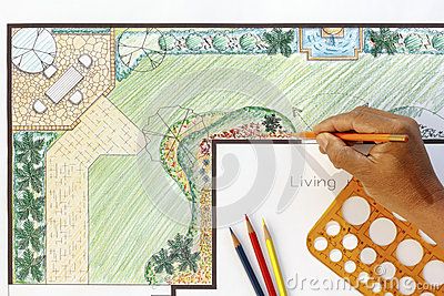 Landscape architect design L shape garden plan Backyard Design Layout, Backyard Garden Layout, Garden Plan, Pergola Design, Garden Design Layout, Boho Garden, Garden Design Plans, Landscape Design Plans, Low Maintenance Garden